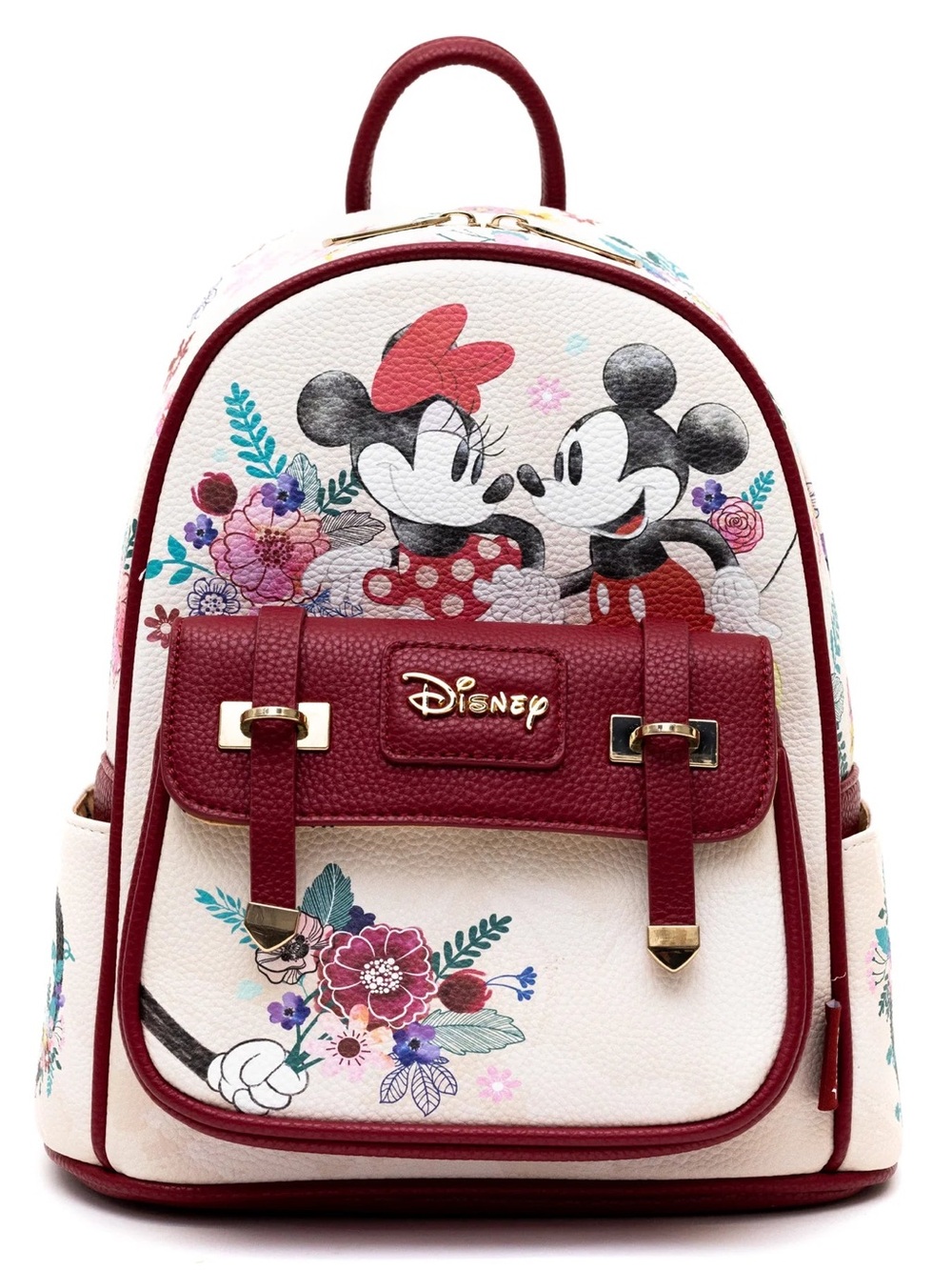 Wondapop Disney Minnie and Mickey Mouse Floral Mini Backpack